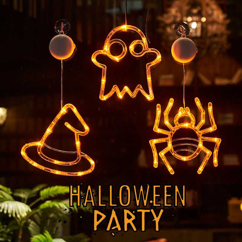 Halloween Cute Window Light Decorations