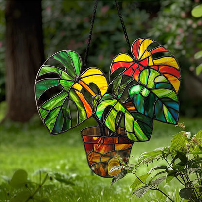 🌼Potted Plant Colorful Window Decor