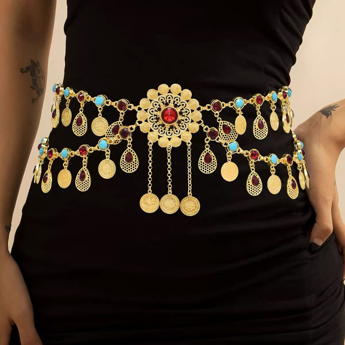Exquisite Metal Chain Belt Golden/Silver Color Exotic Style