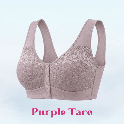 Front Closure Breathable Cotton Lifting Bra for Seniors