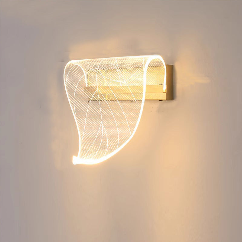 Transparent Paper Art Wall Lamp