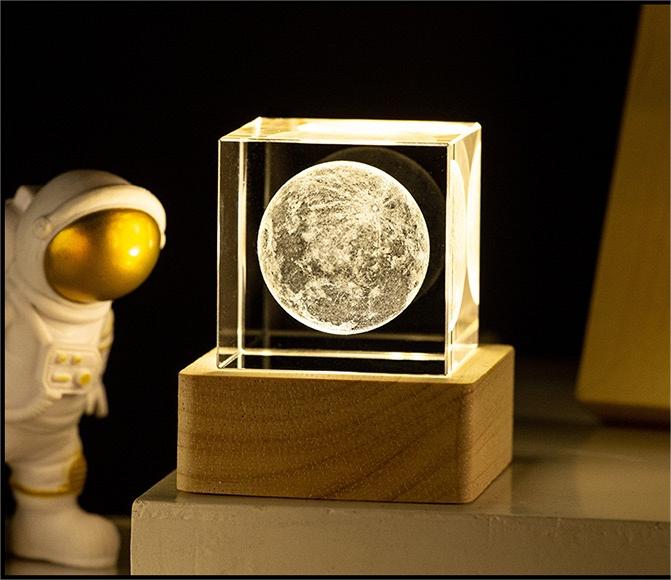 Space Crystal Cube Romance Gift