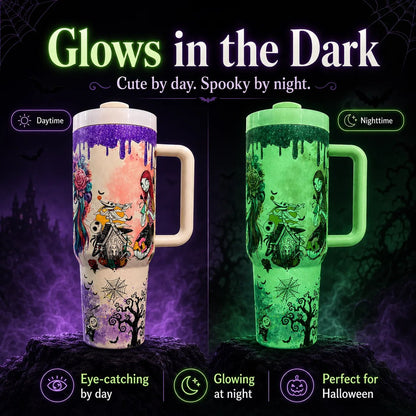 💀✨ Glow-In-The-Dark Skeleton Tumbler