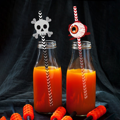 Halloween Eco-friendly Paper Straw (6pcs)