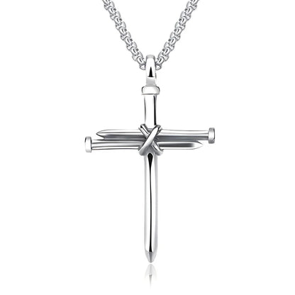 🔥LAST DAY 65% - ✝️Nail Cross Necklace