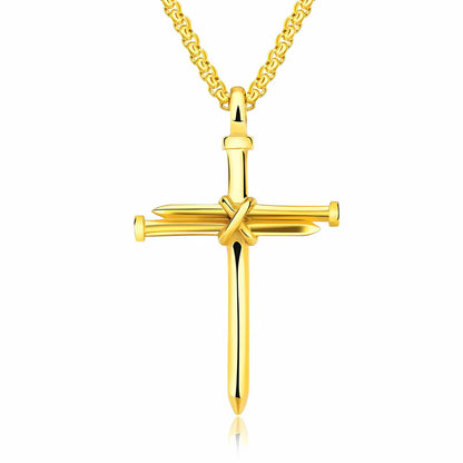 🔥LAST DAY 65% - ✝️Nail Cross Necklace