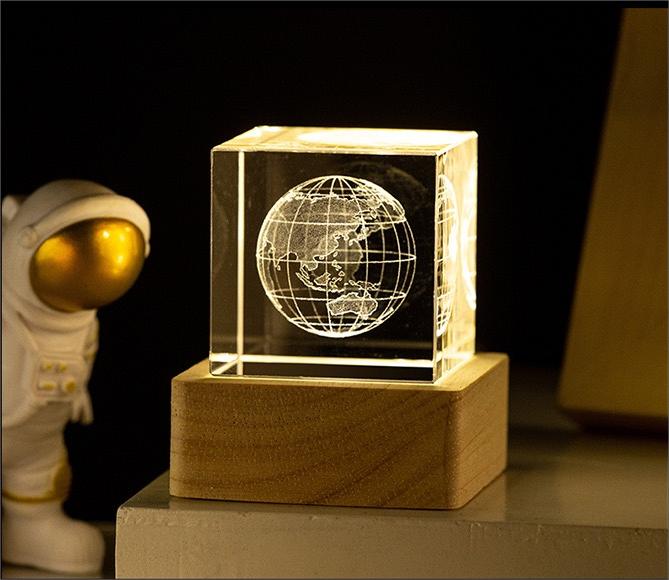 Space Crystal Cube Romance Gift