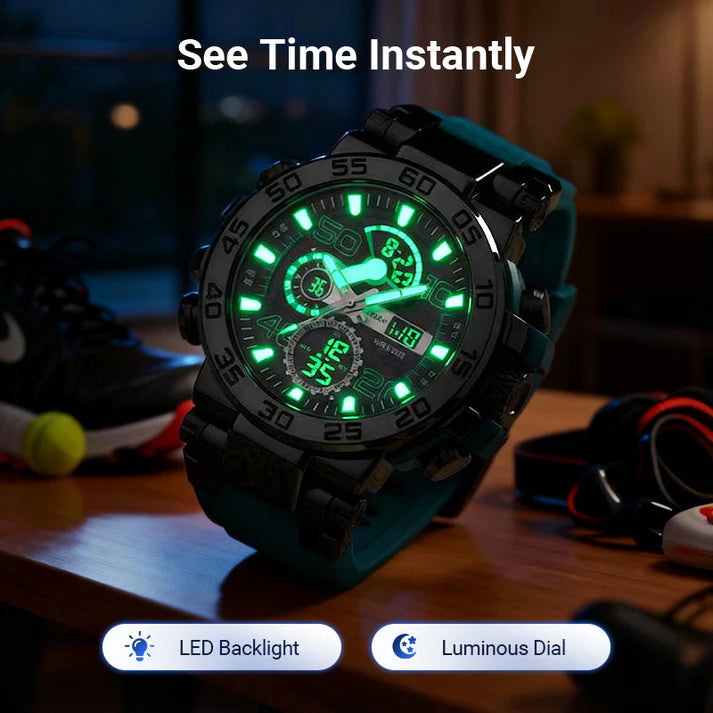 ⌚MULTIFUNCTION WATCH - Waterproof, Luminous & Digital Display