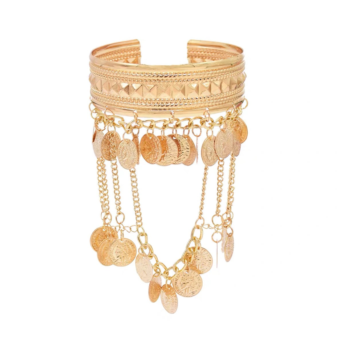 2 Pieces Metal Armband Arm Chain  for Women