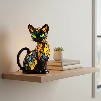 Graceful Feline Cat Lamp