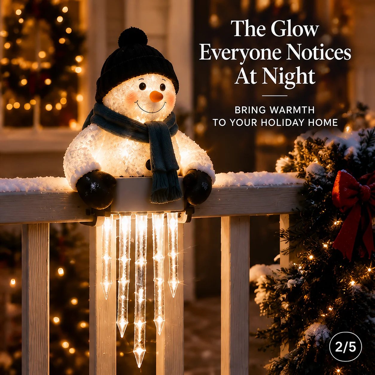 ✨🎄LAST DAY 50% OFF - ☃️WinterGlow Snowman Icicle Light Decor