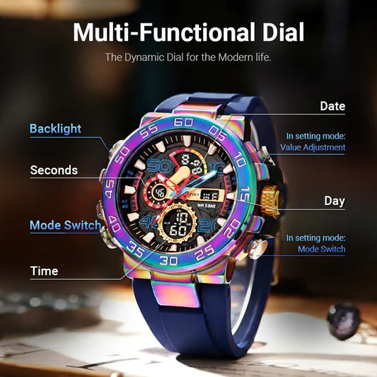 ⌚MULTIFUNCTION WATCH - Waterproof, Luminous & Digital Display