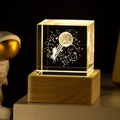 Space Crystal Cube Romance Gift