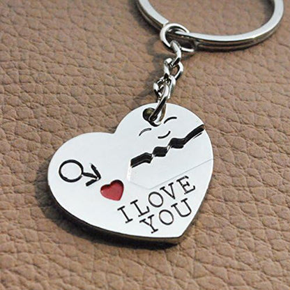 Unlock Your Heart Couple Keychain  Lovers' Token