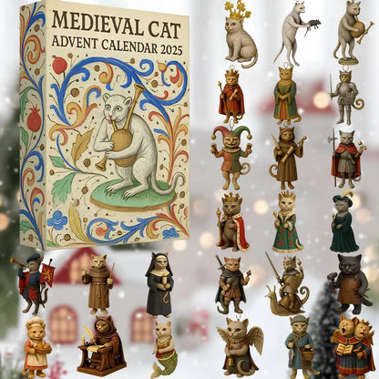 🔥LAST DAY 55% OFF🎄- Medieval Cat Advent Calendar 2025✨24 Days of Cat Armor, Royal Charm & Holiday Surprises!