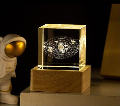 Space Crystal Cube Romance Gift