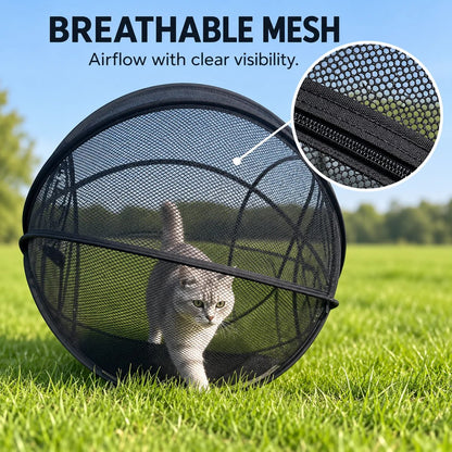 ⏳ Last Day 49% OFF – 🐱 Pop Up Cat Playpen | 32-Inch Breathable Mesh Enclosure for Indoor & Outdoor Use 🌿