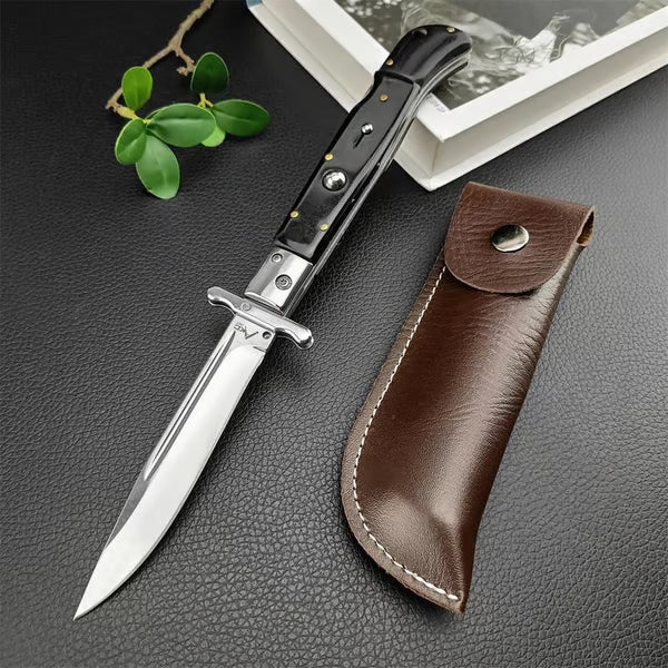 440C Stainless Steel Outdoor Folding Knife 4.1-Inch with Durable Shell Resin Handle🗡️