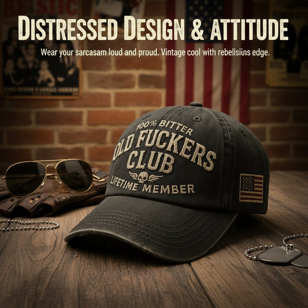 🎄Last Day 🧢Old Fuckers Club-Vintage Baseball Cap🎁Free Gifts