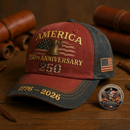 🔥United States 250th Anniversary Cap- 🎁Free Commemorative Gift🎁