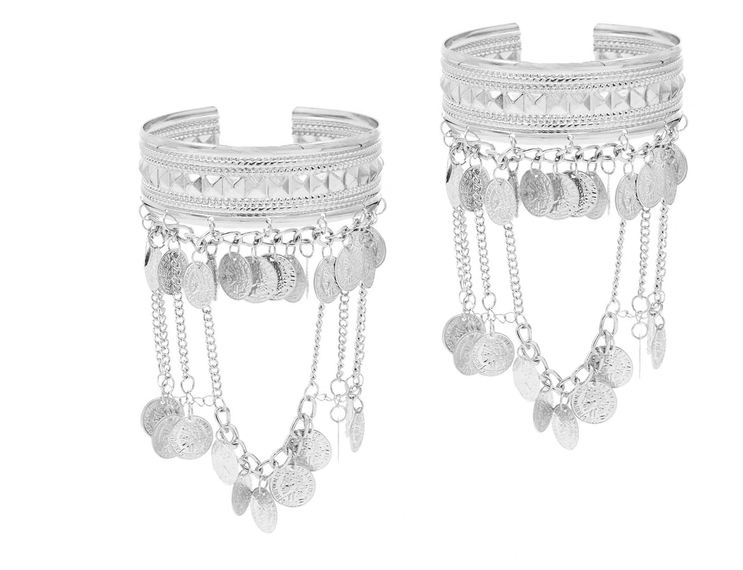 2 Pieces Metal Armband Arm Chain  for Women
