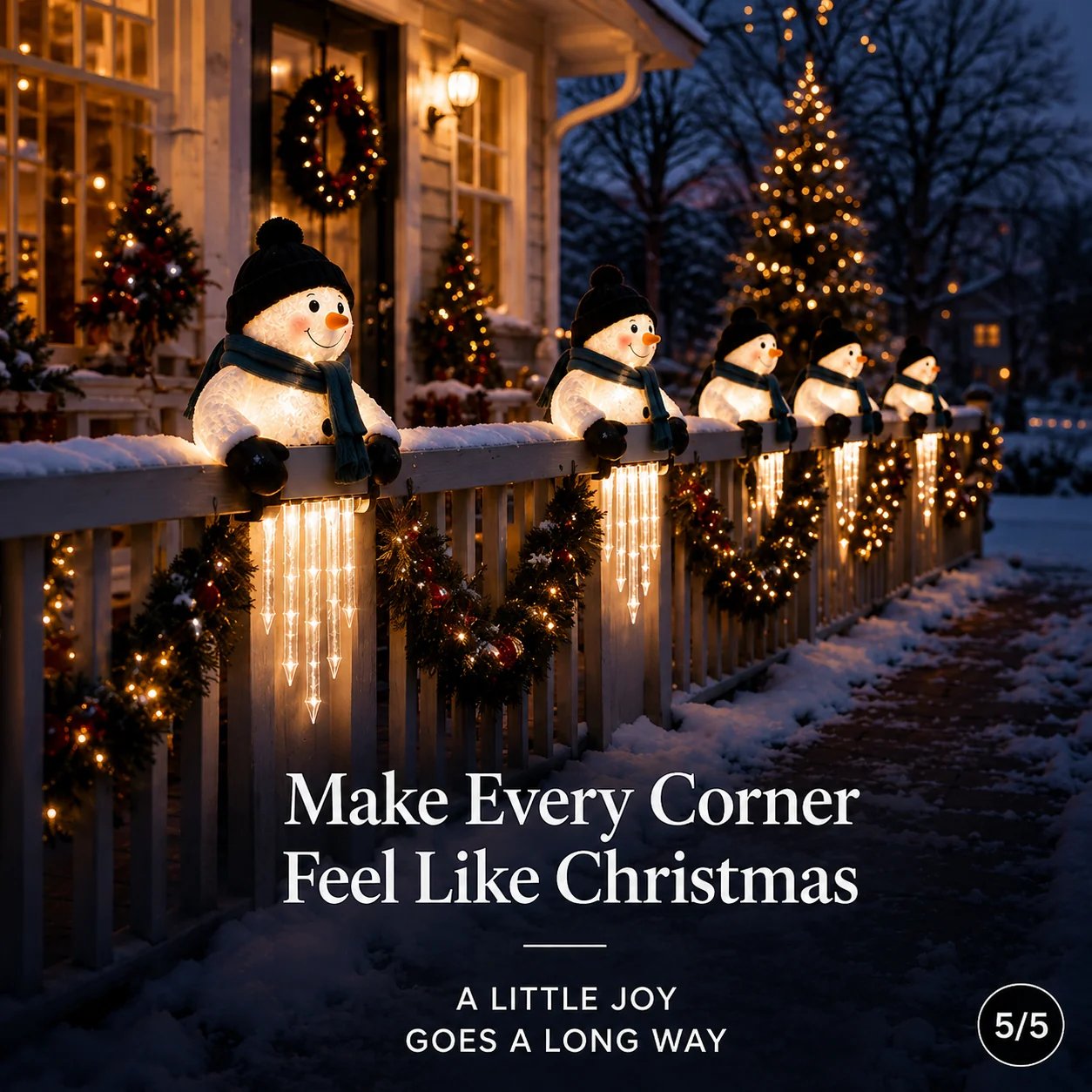 ✨🎄LAST DAY 50% OFF - ☃️WinterGlow Snowman Icicle Light Decor