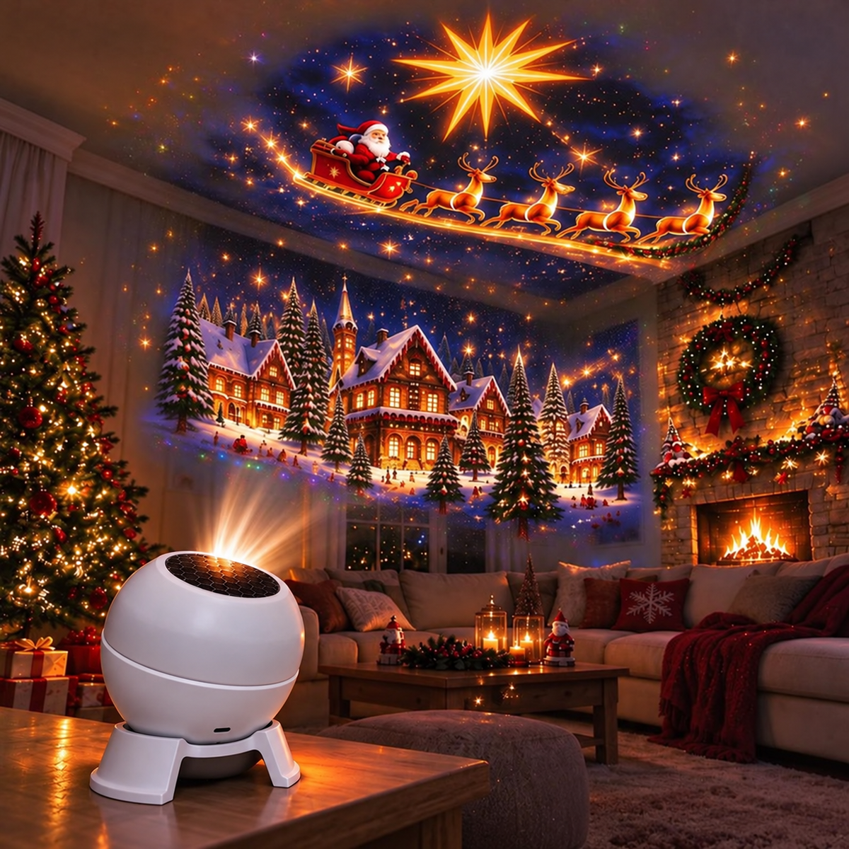 🎄🎁LAST DAY 55% OFF - ❄️Turn Any Room Into a Christmas Wonderland – Holiday Projection Night Light