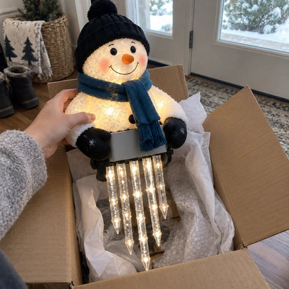 ✨🎄LAST DAY 50% OFF - ☃️WinterGlow Snowman Icicle Light Decor