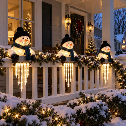 ✨🎄LAST DAY 50% OFF - ☃️WinterGlow Snowman Icicle Light Decor