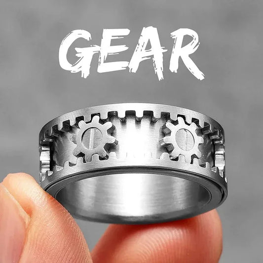 ⚙️Rotatable Gear Ring -Mechanical inspire Jewellery