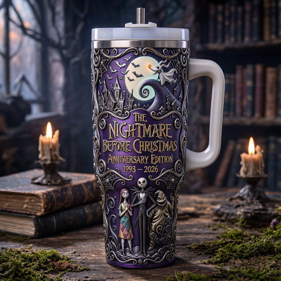 🔥LAST DAY 50% OFF - 💀"The Nightmare Before Christmas" 33rd Anniversary Tumbler