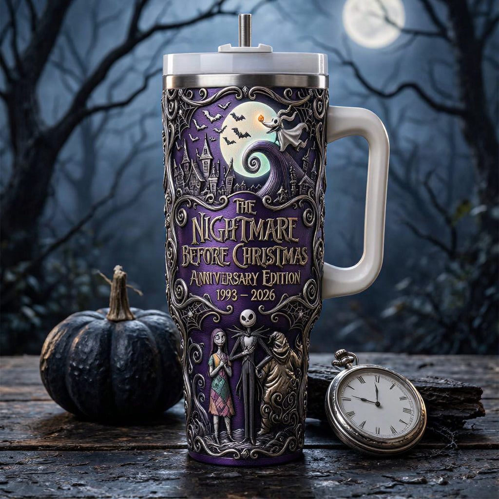 🔥LAST DAY 50% OFF - 💀"The Nightmare Before Christmas" 33rd Anniversary Tumbler