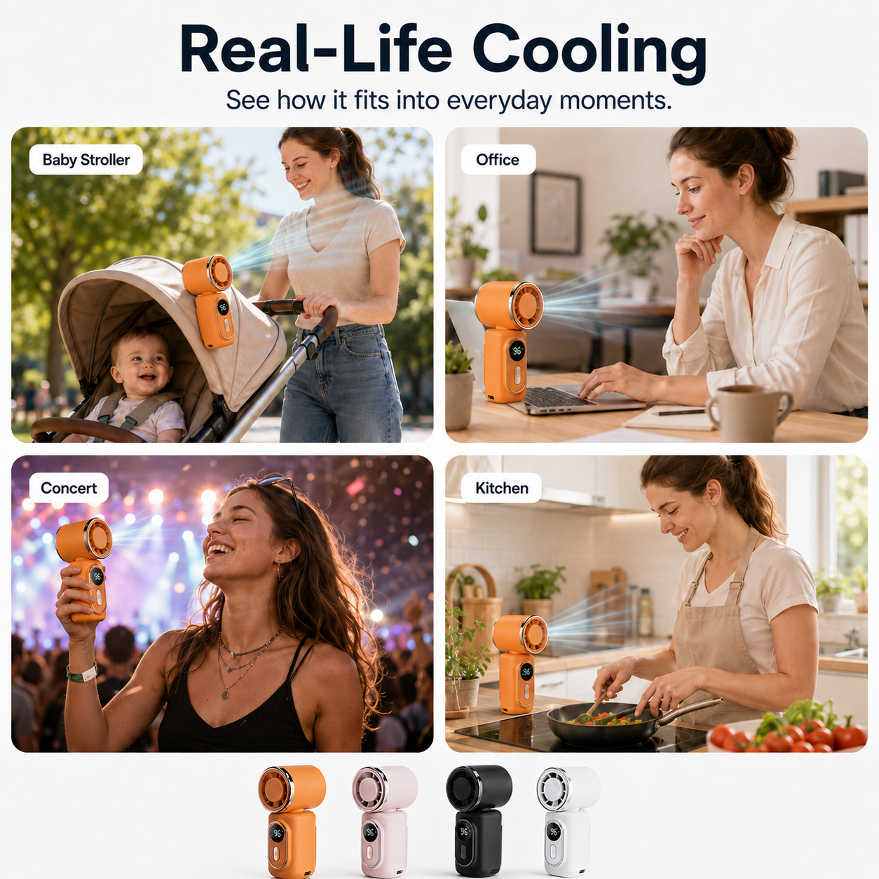 🔥Last Day 50% OFF💦 Clip-On Cooling Fan - Instant Breeze Anywhere This Summer✨