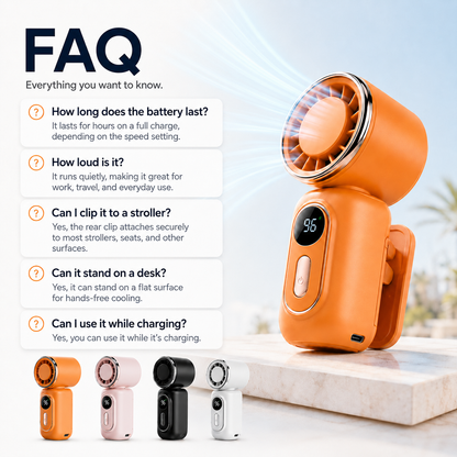 🔥Last Day 50% OFF💦 Clip-On Cooling Fan - Instant Breeze Anywhere This Summer✨