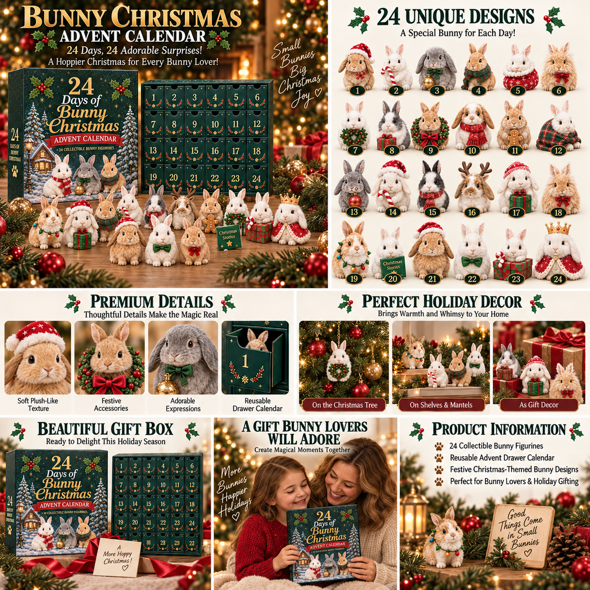 🔥⏳LAST DAY 45% OFF - 🐇 2026 Christmas Bunny Collection