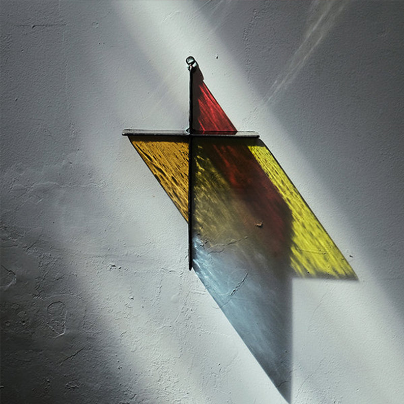 Rainbow Crucifix Glass Art