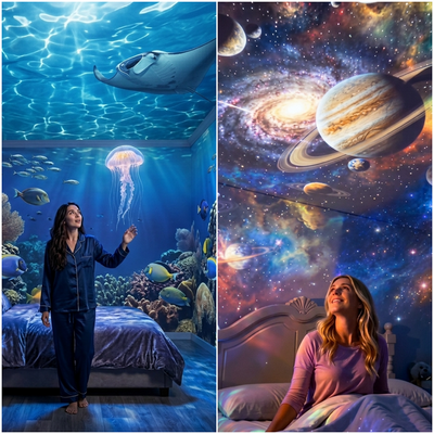 🔥💞50K+ SOLD!🌌✨Beyond Reality: Transform Your Sanctuary with the 5D Galaxy Ocean Projecto