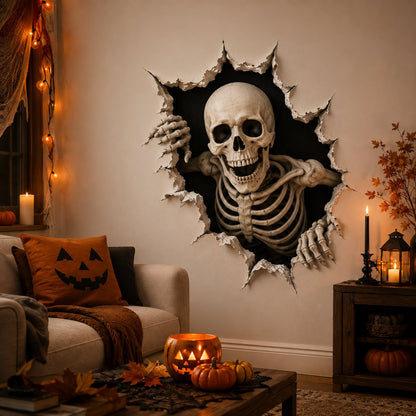 🔥 Last Day 60% OFF - 🎃👻Halloween Break-In 3D Wall Decals
