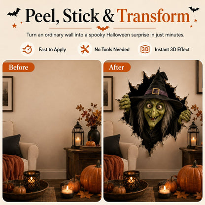 🔥 Last Day 60% OFF - 🎃👻Halloween Break-In 3D Wall Decals