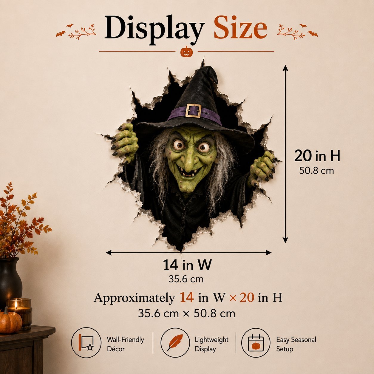 🔥 Last Day 60% OFF - 🎃👻Halloween Break-In 3D Wall Decals