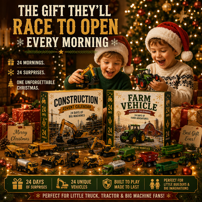 🚜Build the Fleet Collection 24-Day Vehicle Advent Calendar Series |✨A New Adventure Every Morning
