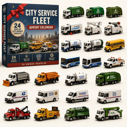 🚜Build the Fleet Collection 24-Day Vehicle Advent Calendar Series |✨A New Adventure Every Morning