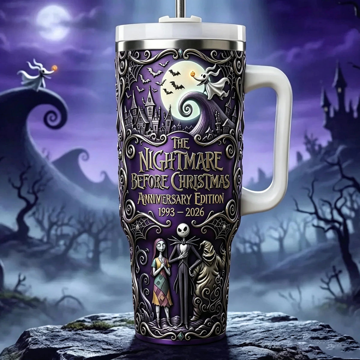 🔥LAST DAY 50% OFF - 💀"The Nightmare Before Christmas" 33rd Anniversary Tumbler