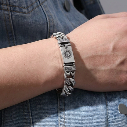 Men's Retro Six Syllable Mantra Bracelet