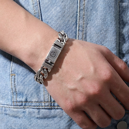 Men's Retro Six Syllable Mantra Bracelet