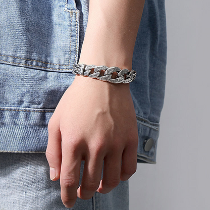 Men's Retro Six Syllable Mantra Bracelet