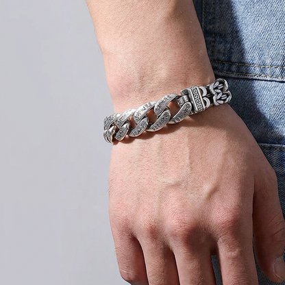 Men's Retro Six Syllable Mantra Bracelet