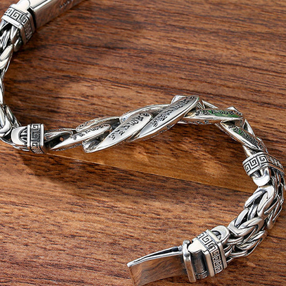 Men's Retro Six Syllable Mantra Bracelet