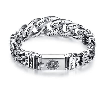 Men's Retro Six Syllable Mantra Bracelet