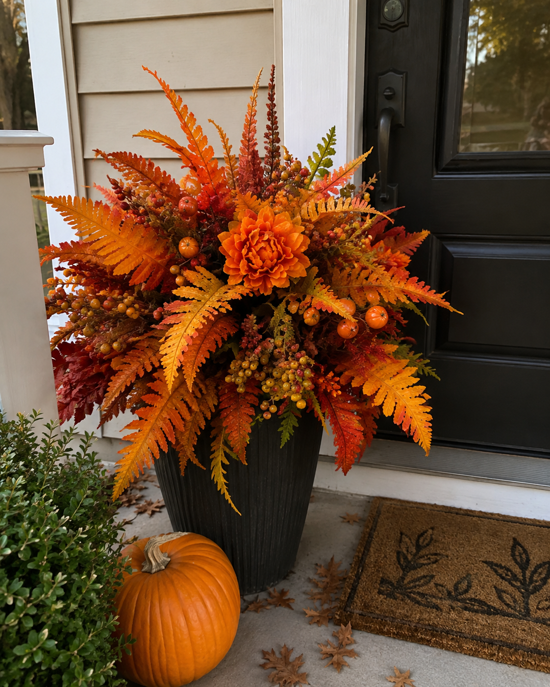 🍂Autumn Harvest Floral Garden Stake Arrangement